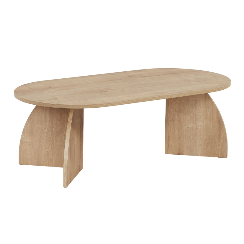 Melina Megapap melamine coffee table in sapphire oak color 120x60x40cm.