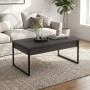 Orontes Megapap melamine coffee table in anthracite color 90x56.6x40cm.