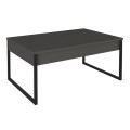 Orontes Megapap melamine coffee table in anthracite color 90x56.6x40cm.