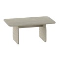 Τραπεζάκι σαλονιού Pietra Megapap χρώμα travertine 100x60x41,8εκ.