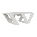 Pipra Megapap melamine coffee table in white color 110x60x40cm.