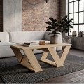 Pipra Megapap melamine coffee table in sapphire oak color 110x60x40cm.