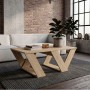Pipra Megapap melamine coffee table in sapphire oak color 110x60x40cm.