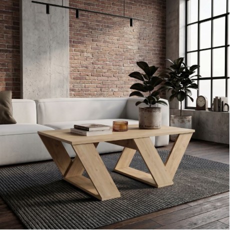 Τραπεζάκι σαλονιού Pipra Megapap χρώμα sapphire oak 110x60x40εκ.
