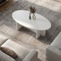 Ravey Megapap melamine coffee table in white color 120x60x39.8cm.