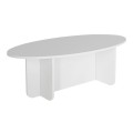 Ravey Megapap melamine coffee table in white color 120x60x39.8cm.