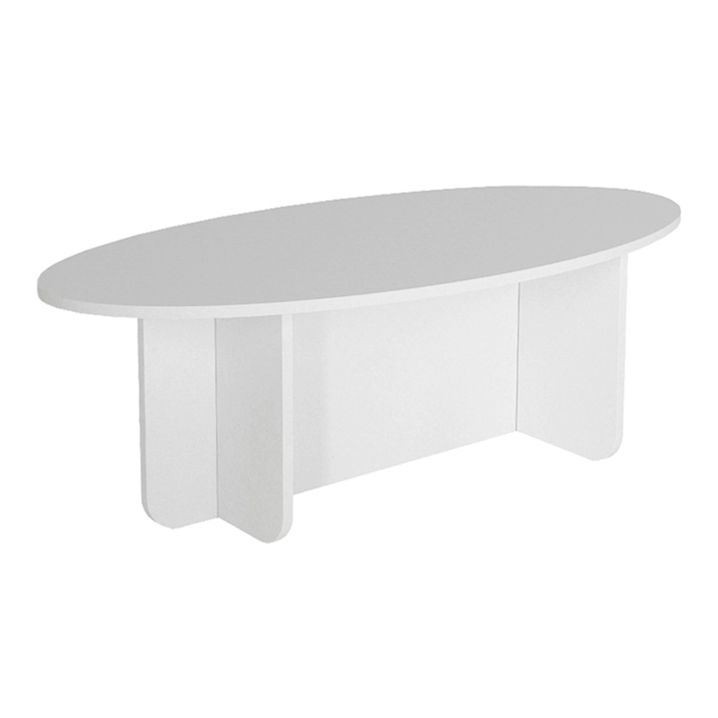 Ravey Megapap melamine coffee table in white color 120x60x39.8cm.