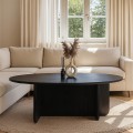 Ravey Megapap melamine coffee table in sencron black color 120x60x39.8cm.