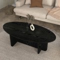 Ravey Megapap melamine coffee table in sencron black color 120x60x39.8cm.