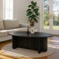 Ravey Megapap melamine coffee table in sencron black color 120x60x39.8cm.