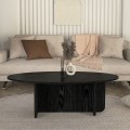 Ravey Megapap melamine coffee table in sencron black color 120x60x39.8cm.