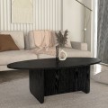 Ravey Megapap melamine coffee table in sencron black color 120x60x39.8cm.