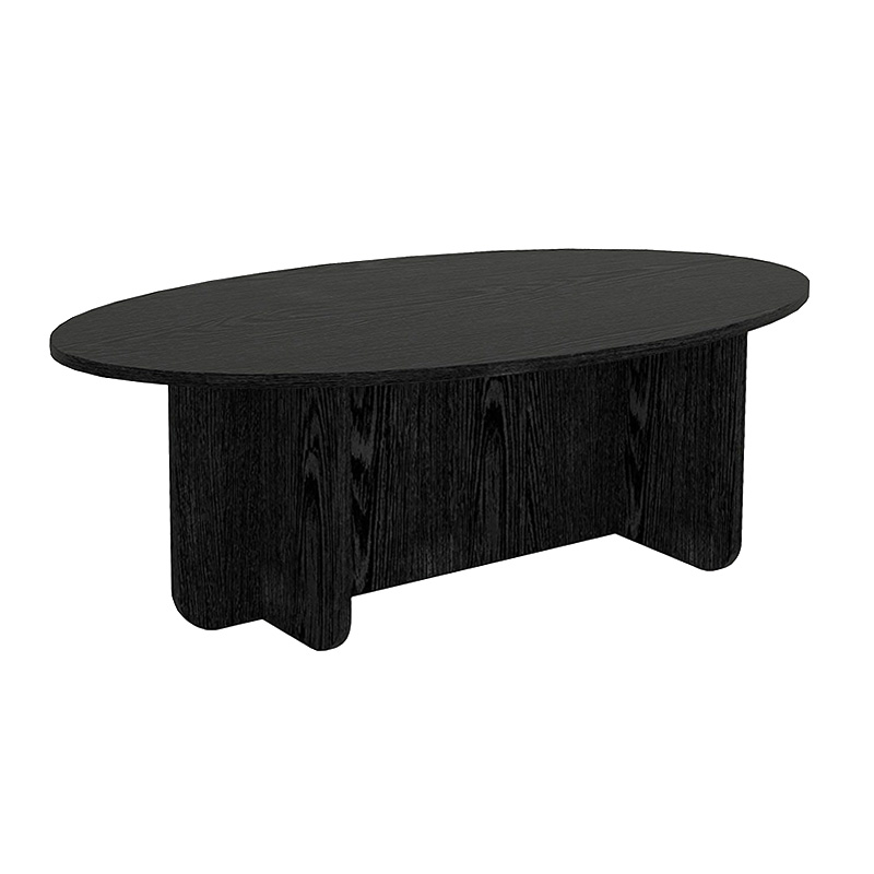 Ravey Megapap melamine coffee table in sencron black color 120x60x39.8cm.