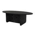 Ravey Megapap melamine coffee table in sencron black color 120x60x39.8cm.
