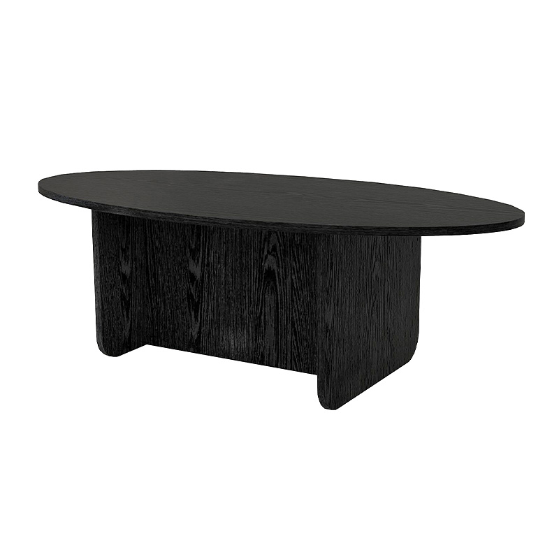 Ravey Megapap melamine coffee table in sencron black color 120x60x39.8cm.