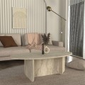 Τραπεζάκι σαλονιού Ravey Megapap χρώμα travertine 120x60x39,8εκ.