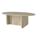 Τραπεζάκι σαλονιού Ravey Megapap χρώμα travertine 120x60x39,8εκ.