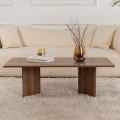 Sabin Megapap melamine coffee table in walnut color 119x60x40cm.