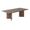 Sabin Megapap melamine coffee table in walnut color 119x60x40cm.