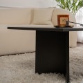 Sabin Megapap melamine coffee table in black color 119x60x40cm.