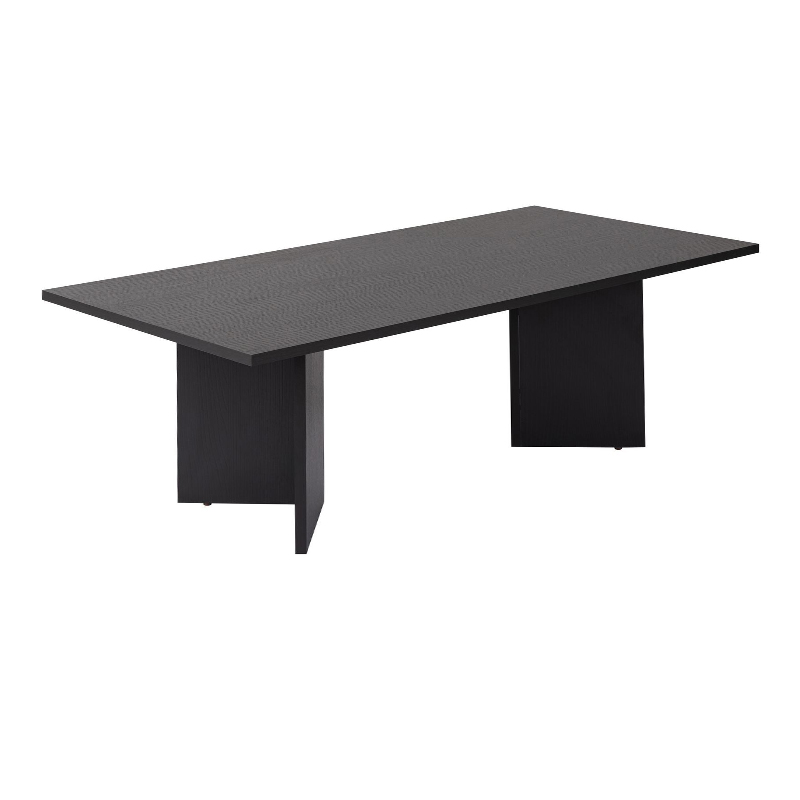 Sabin Megapap melamine coffee table in black color 119x60x40cm.