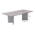 Sabin Megapap melamine coffee table in black color 119x60x40cm.