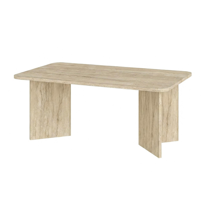Sam Megapap melamine coffee table in travertine color 100x60x41.8cm.