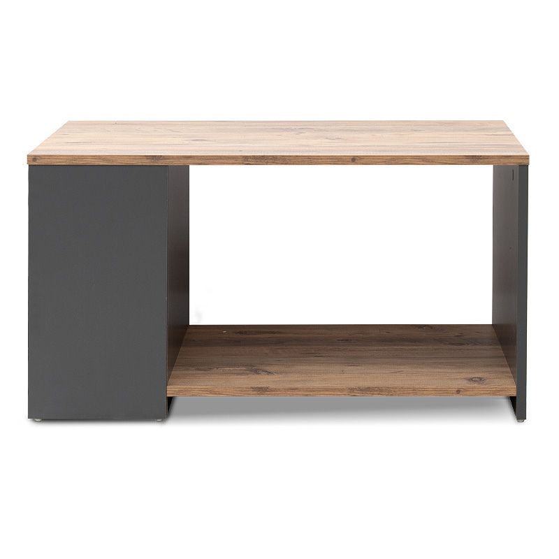 Sylvia Megapap melamine coffe table in pine oak - anthracite color 90,2x59,2x48,1cm.