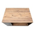 Sylvia Megapap melamine coffe table in pine oak - anthracite color 90,2x59,2x48,1cm.