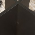 Vetrino Megapap melamine - tempered glass coffee table in black color 105x65x40cm.