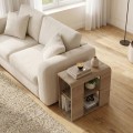 Τραπεζάκι βοηθητικό Colia Megapap χρώμα sepet oak 58x25x50εκ.