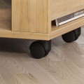 Edi Megapap melamine side table in oak color 37x45x60cm.