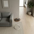 Hoffman Megapap metallic - Mdf side table in walnut - white color 35x35x58cm.