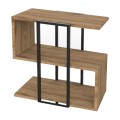 Homia Megapap melamine side table in walnut Ud color 56x25x56.5cm.