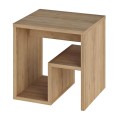Bon Megapap melamine side table in oak color 40x35x40cm.