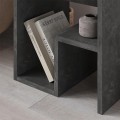 Bon Megapap melamine side table in retro grey color 40x35x40cm.