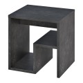 Bon Megapap melamine side table in retro grey color 40x35x40cm.