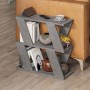 Lazena Megapap melamine side table in grey retro color 60x22x57cm.