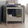 Lido Megapap melamine side table in sandstone color 60x22x62cm.