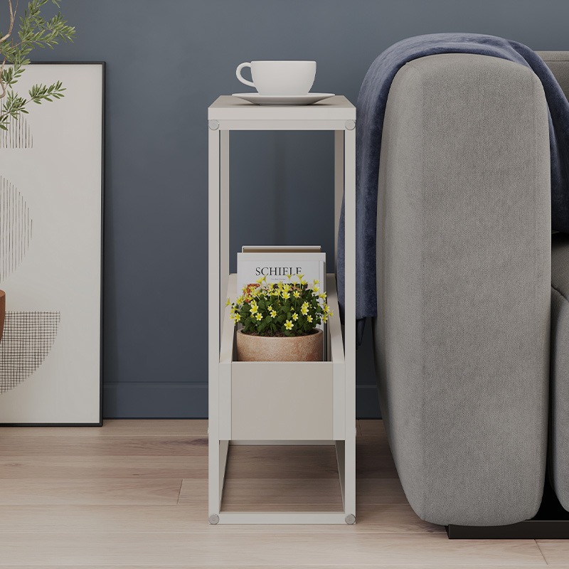 Lido Megapap melamine side table in sandstone color 60x22x62cm.