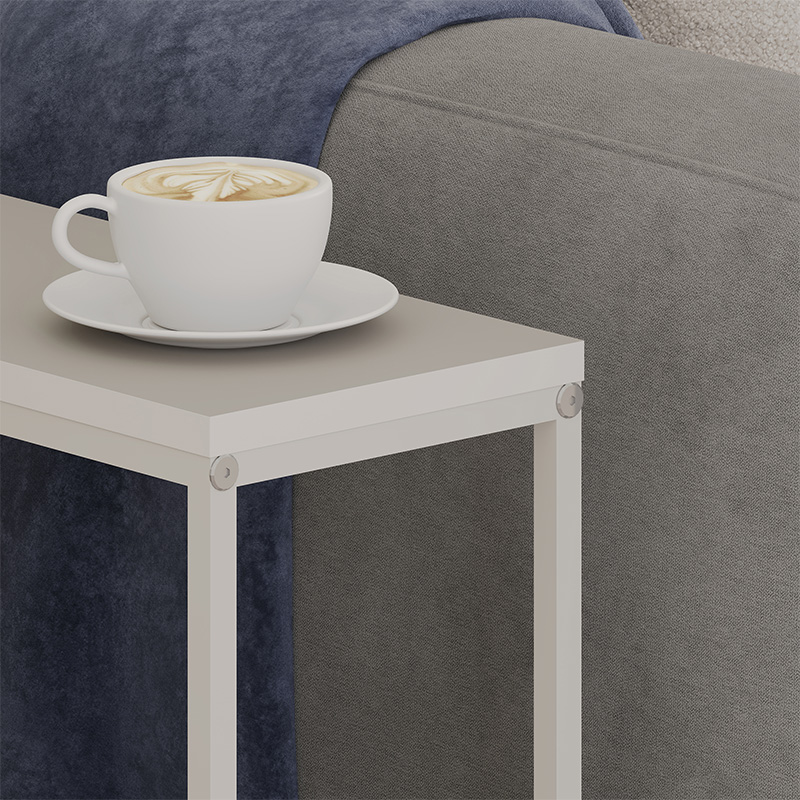 Lido Megapap melamine side table in sandstone color 60x22x62cm.