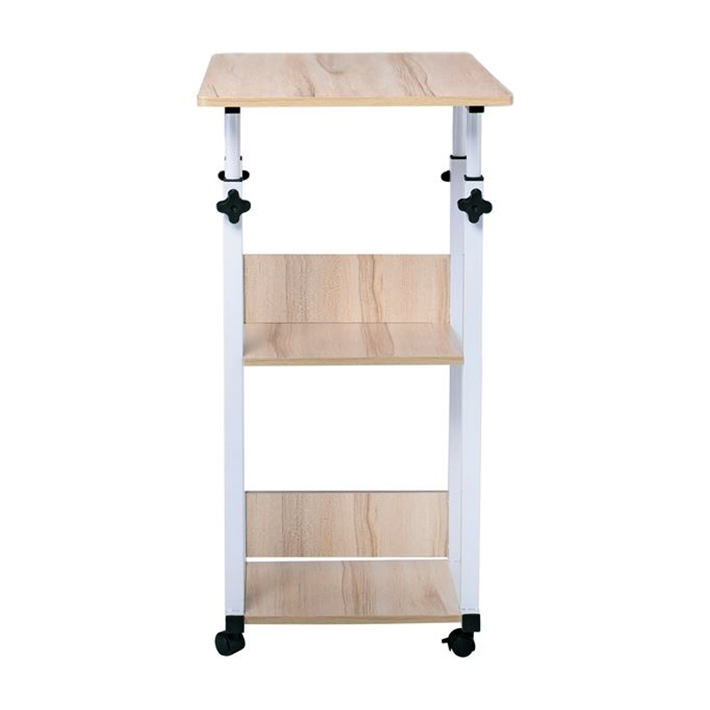 LIFT Βοηθ.Τραπεζάκι 60x40x68/85cm Μεταλ.Άσπρο/Maple