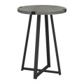 Pedro Megapap metallic - melamine side table in anthracite color 44x44x58cm.