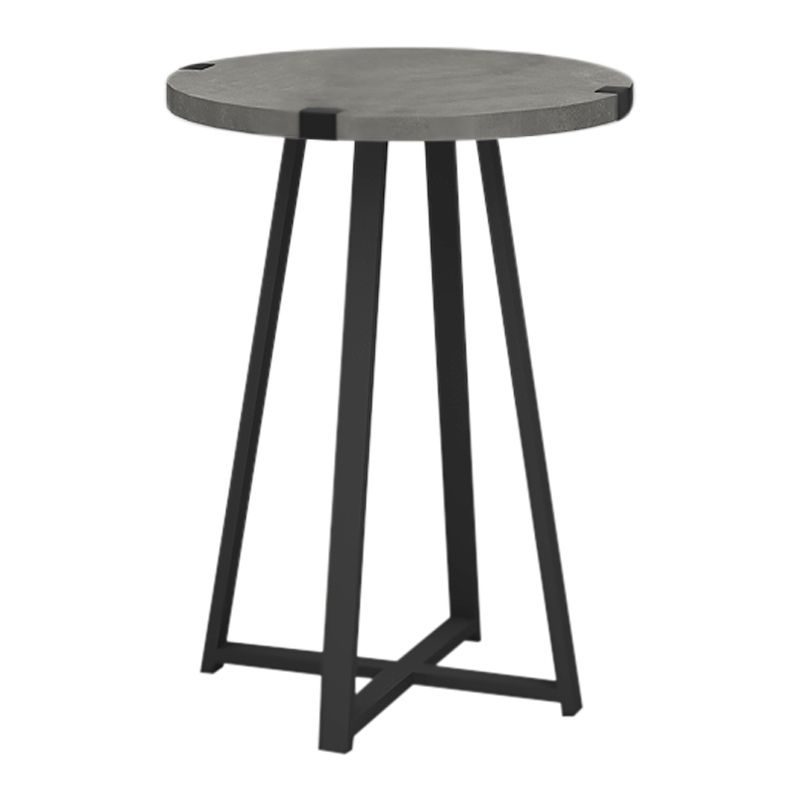 Pedro Megapap metallic - melamine side table in anthracite color 44x44x58cm.