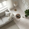 Pino Megapap metallic - Mdf side table in walnut - white color 35x35x58cm.