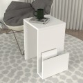 Τραπεζάκι βοηθητικό Regnar Megapap χρώμα λευκό  43,1x33,5x52εκ.