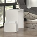 Τραπεζάκι βοηθητικό Regnar Megapap χρώμα λευκό  43,1x33,5x52εκ.