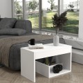 Rosana Megapap melamine side table in white color 35x29,5x60cm.