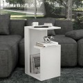 Rosana Megapap melamine side table in white color 35x29,5x60cm.