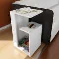 Rosana Megapap melamine side table in white color 35x29,5x60cm.